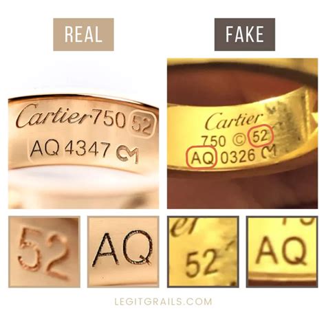 cartier ring stamp|cartier ring real or real.